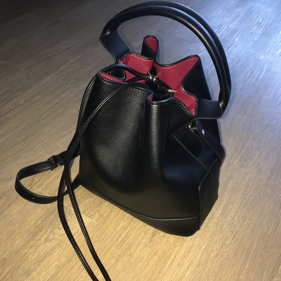 Zara Handbags - ZARA | Black Knotted Bucket Bag